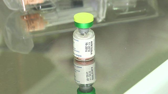 A vaccine bottle