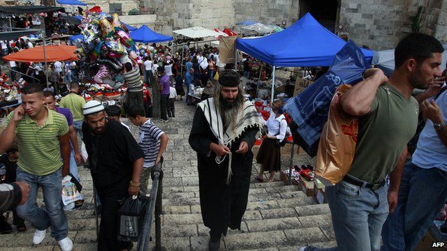 Scene outside Damascus Gate, Jerusalem (file photo)
