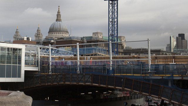Blackfriars station construction site (file pic)