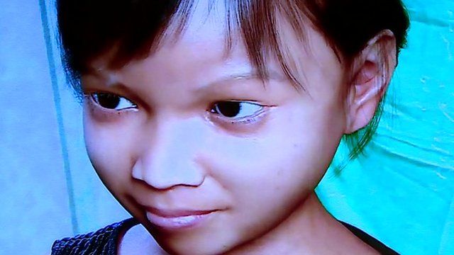 Image of computer generated 10-year-old girl called 'Sweetie'
