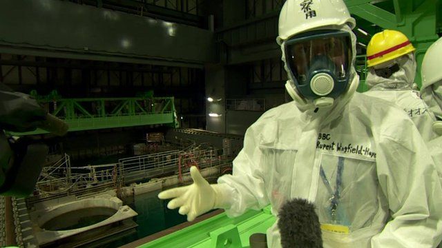 Rupert Wingfield-Hayes inside Reactor Building 4, Fukushima