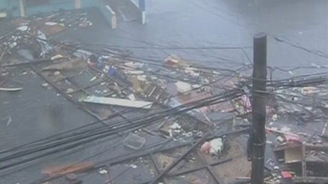 Damage in Leyte province