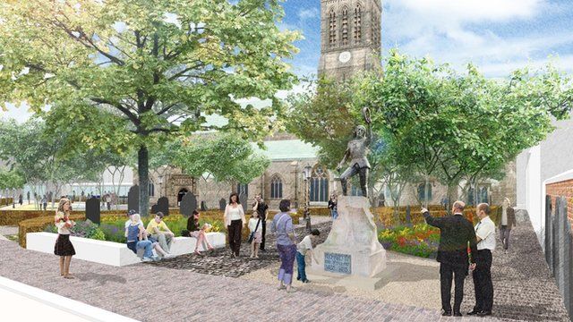 Artist's impression of Cathedral Gardens
