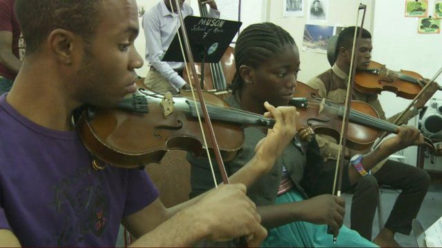 Classical music students in Nigeria