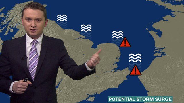 Matt Taylor explains where storm surges are likely