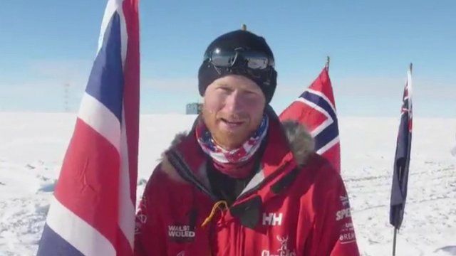 Prince Harry at the South Pole
