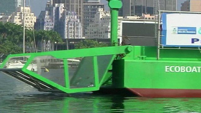 Eco-boat in Guanabara Bay