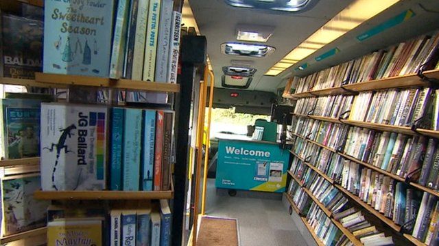 Mobile library service in Devon