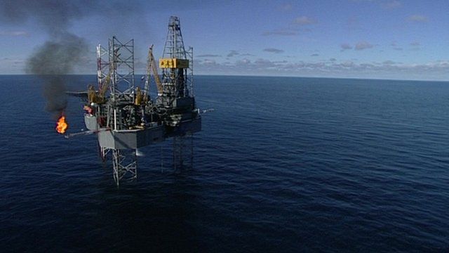 A North Sea oil platform