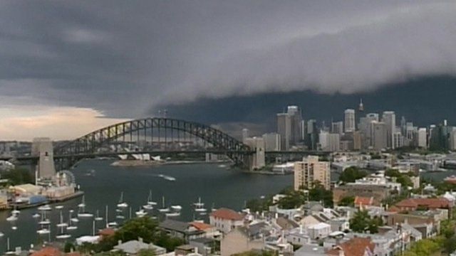 Sydney hit by giant storm