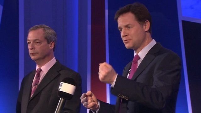 Nigel Farage and Nick Clegg