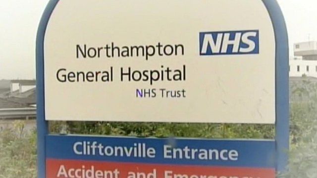 Northampton Hospital sign