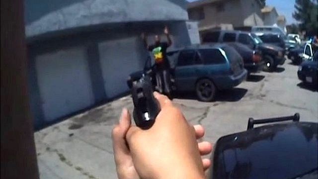 Body-worn camera captures Rialto police making an arrest