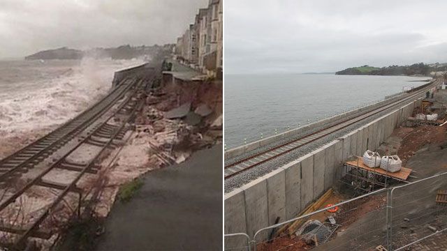 Dawlish - before and after