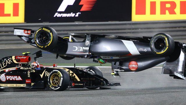 Bahrain Grand Prix: Gutierrez flips car in terrifying crash