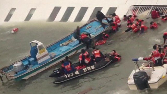Ferry rescue operation