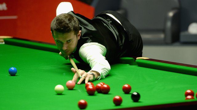Mark Selby in semi-final action against Neil Robertson