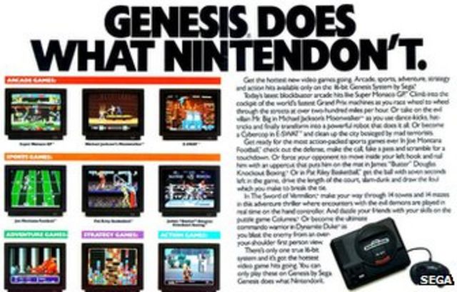 Til sandheden jeg lytter til musik Topmøde Sega v Nintendo: Sonic, Mario and the 1990's console war - BBC News