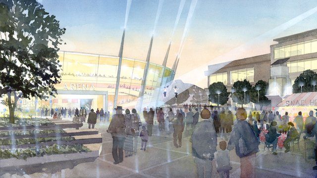 Artist's impression of the Bristol Arena