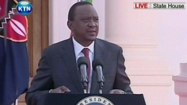 Kenya's President Uhuru Kenyatta
