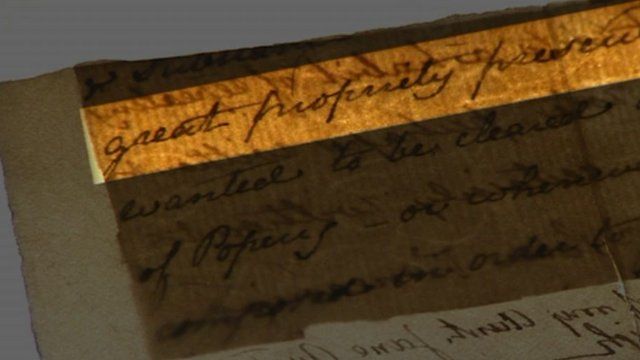 Jane Austen handwritten note