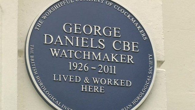 George Daniels blue plaque