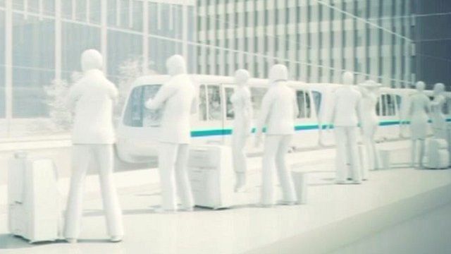 CGI of Gatwick's planned transport links