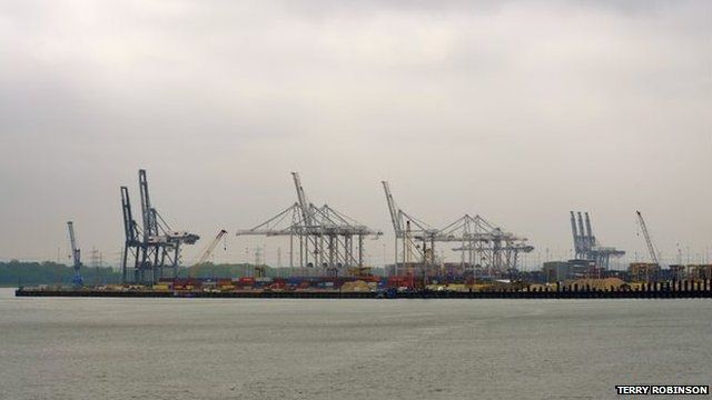 Cranes at Southampton Docks