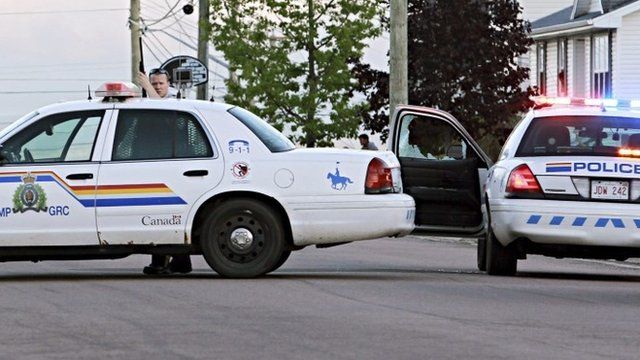 Police cars in Moncton