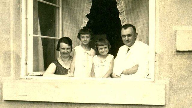Jaroslava and her family in Lidice