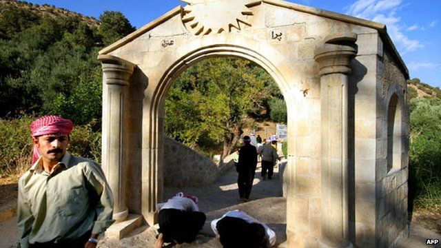 A Yazidi temple in the Nineveh plains