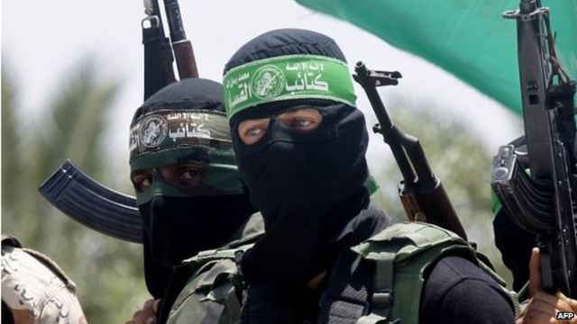 Members of Hamas' armed wing