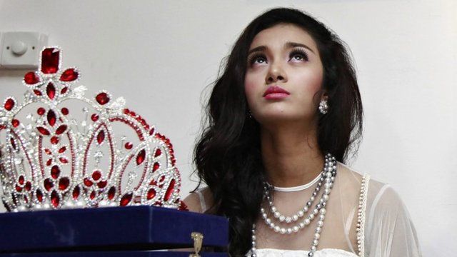 Myanmar's first international beauty queen, May Myat Noe