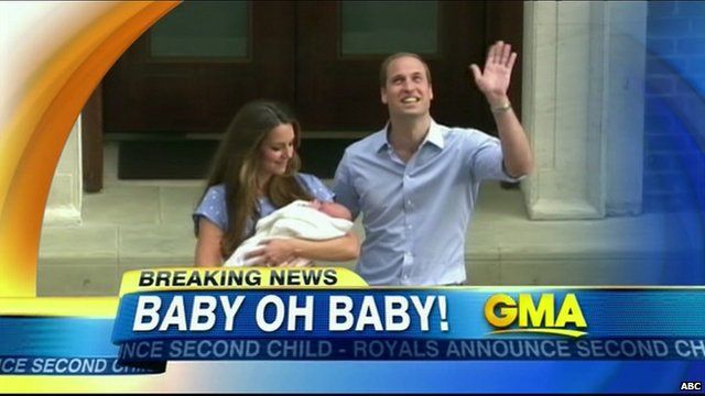 ABC's Good Morning America breaks the news that Britain's Duchess of Cambridge is pregnant with her second child