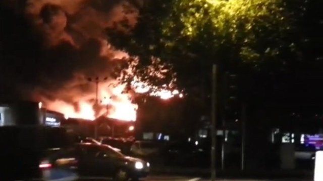 Fire in Nottingham University