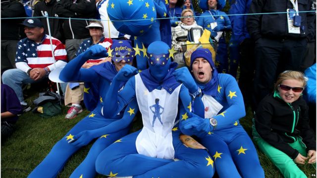 The weird and wonderful outfits of fans at the Ryder Cup