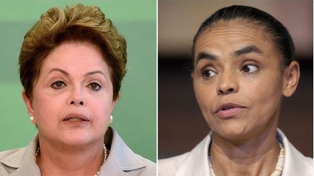 President Dilma Rousseff and Marina Silva