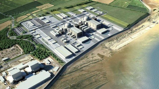 Artist's image of the Hinkley Point C plant