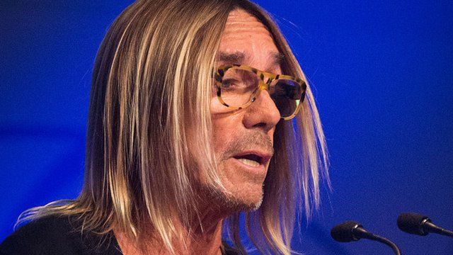 Iggy Pop delivering the John Peel Lecture
