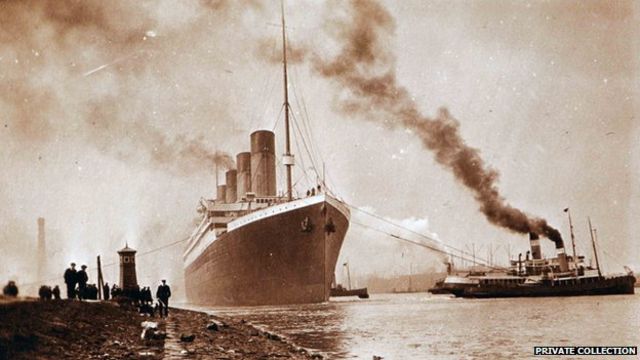Titanic: Privately-held photos of liner's launch shown for first time - BBC  News