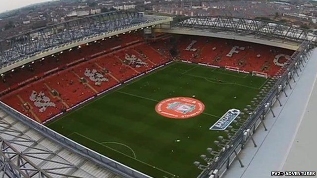 Anfield drone footage