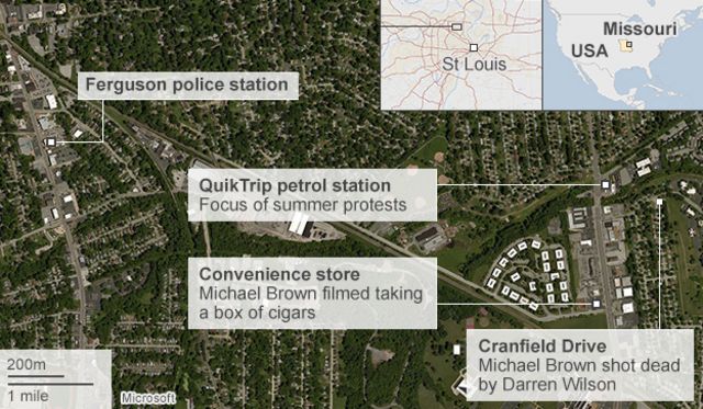 Michael Brown Shooting Ferguson Jury Reaches Verdict Bbc News