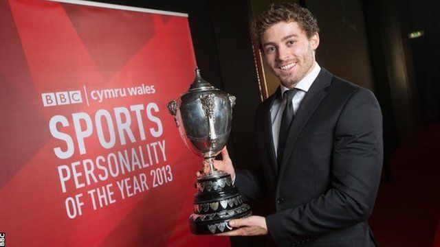 BBC Cymru Wales Sports Personality of the Year 2013 winner Leigh Halfpenny