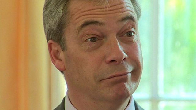 Nigel Farage in interview for Sunday Politics Wales