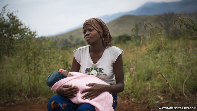 Woman with baby in Tanzania