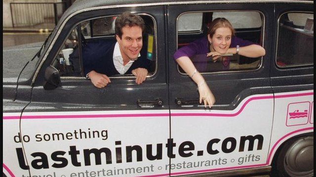 Lastminute.com founders in taxi