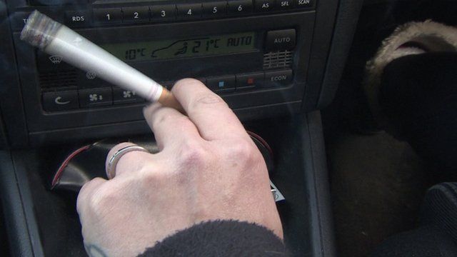 Smoking in cars carrying children will be banned