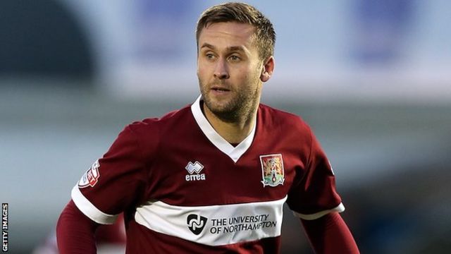 Joel Byrom: Northampton Town midfielder signs new deal - BBC Sport