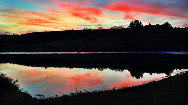 Sunset on the Rosebud reservation