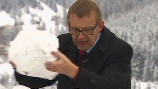 Prof Hans Rosling uses snowballs to illustrate global inequality